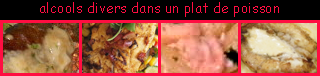 lien recette d'alcools dans un plat de poisson